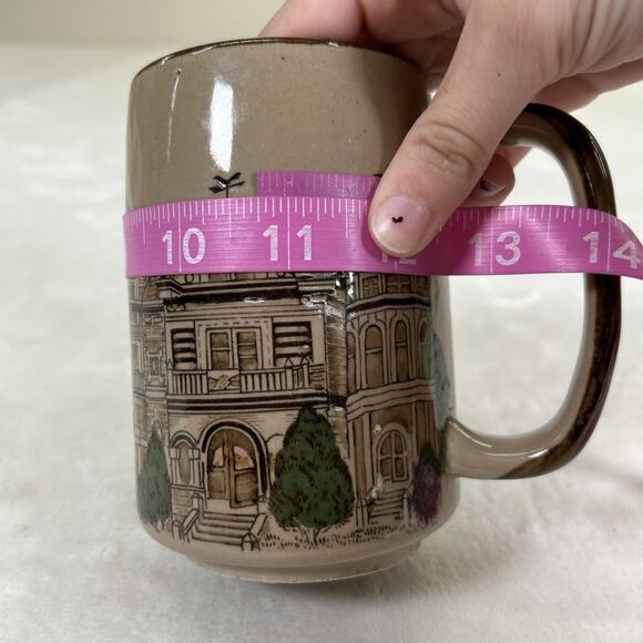 Vintage Otagiri? Mug Made In Japan Victorian Street Scene Row Houses 5" Charity - Picture 9 of 9